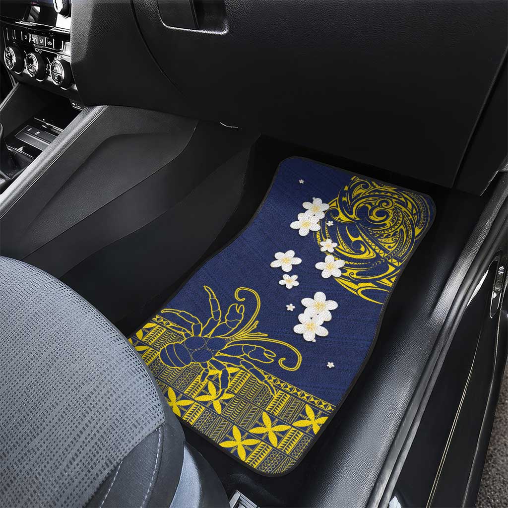 Niue Independence Day Car Mats Hiapo Pattern Fiti Pua and Uga LT03 - Polynesian Pride