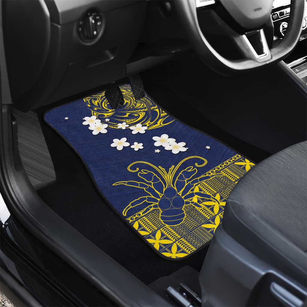 Niue Independence Day Car Mats Hiapo Pattern Fiti Pua and Uga LT03 - Polynesian Pride