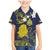 Niue Independence Day Family Matching Mermaid Dress and Hawaiian Shirt Hiapo Pattern Fiti Pua and Uga