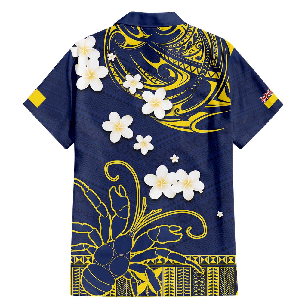 Niue Independence Day Hawaiian Shirt Hiapo Pattern Fiti Pua and Uga LT03 - Polynesian Pride