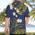 Niue Independence Day Hawaiian Shirt Hiapo Pattern Fiti Pua and Uga