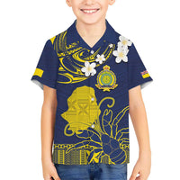 Niue Independence Day Hawaiian Shirt Hiapo Pattern Fiti Pua and Uga LT03 - Polynesian Pride