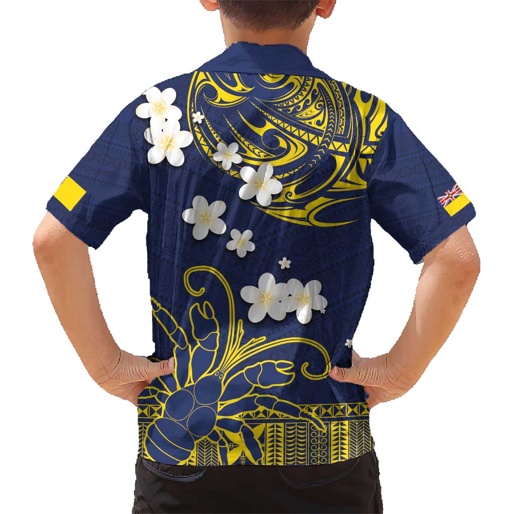 Niue Independence Day Hawaiian Shirt Hiapo Pattern Fiti Pua and Uga LT03 - Polynesian Pride
