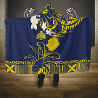 Niue Independence Day Hooded Blanket Hiapo Pattern Fiti Pua and Uga LT03 - Polynesian Pride