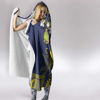 Niue Independence Day Hooded Blanket Hiapo Pattern Fiti Pua and Uga LT03 - Polynesian Pride