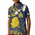 Niue Independence Day Kid Polo Shirt Hiapo Pattern Fiti Pua and Uga