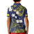 Niue Independence Day Kid Polo Shirt Hiapo Pattern Fiti Pua and Uga