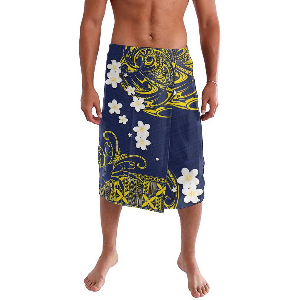 Niue Independence Day Lavalava Hiapo Pattern Fiti Pua and Uga LT03 Yellow - Polynesian Pride