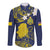 Niue Independence Day Long Sleeve Button Shirt Hiapo Pattern Fiti Pua and Uga