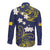 Niue Independence Day Long Sleeve Button Shirt Hiapo Pattern Fiti Pua and Uga