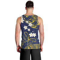 Niue Independence Day Men Tank Top Hiapo Pattern Fiti Pua and Uga
