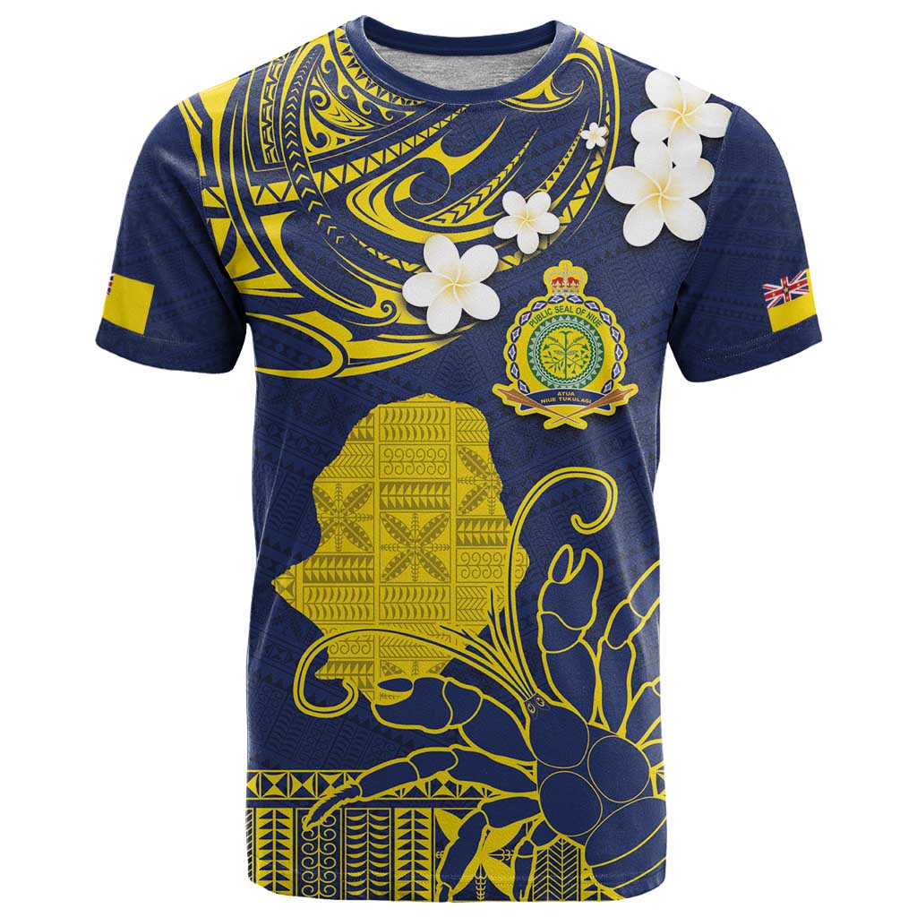 Niue Independence Day T Shirt Hiapo Pattern Fiti Pua and Uga