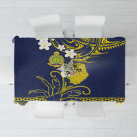 Niue Independence Day Tablecloth Hiapo Pattern Fiti Pua and Uga LT03 Yellow - Polynesian Pride