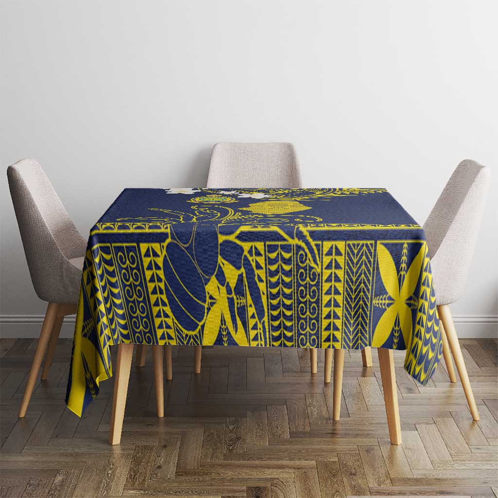 Niue Independence Day Tablecloth Hiapo Pattern Fiti Pua and Uga LT03 - Polynesian Pride