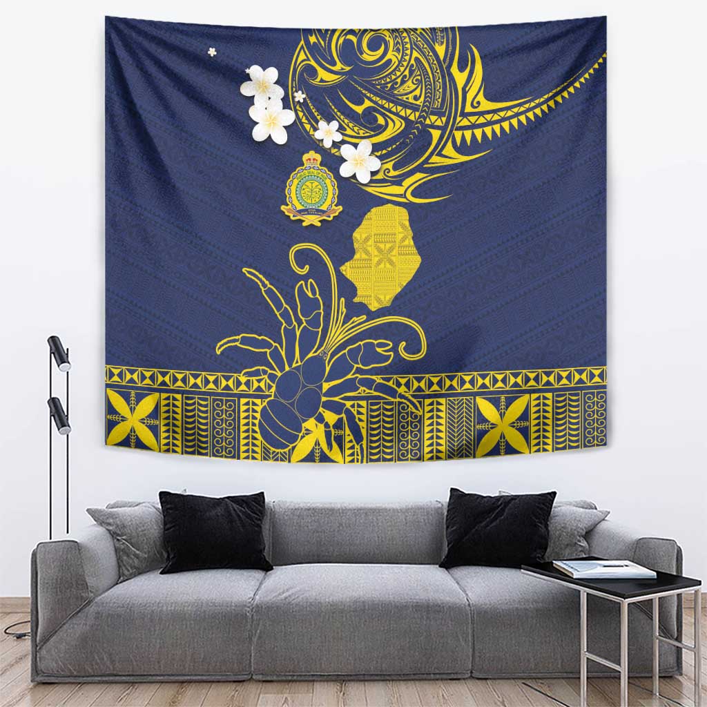 Niue Independence Day Tapestry Hiapo Pattern Fiti Pua and Uga