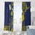 Niue Independence Day Window Curtain Hiapo Pattern Fiti Pua and Uga