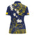 Niue Independence Day Women Polo Shirt Hiapo Pattern Fiti Pua and Uga