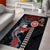 Hawaii and Japanese Together Area Rug Koi Fish and Kakau Pattern