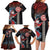 Hawaii and Japanese Together Family Matching Long Sleeve Bodycon Dress and Hawaiian Shirt Koi Fish and Kakau Pattern