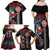 Hawaii and Japanese Together Family Matching Off Shoulder Maxi Dress and Hawaiian Shirt Koi Fish and Kakau Pattern