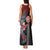 Hawaii and Japanese Together Tank Maxi Dress Koi Fish and Kakau Pattern