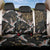 Hawaii and Japanese Together Back Car Seat Cover Cranes Birds with Kakau Pattern