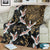 Hawaii and Japanese Together Blanket Cranes Birds with Kakau Pattern