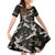 Hawaii and Japanese Together Family Matching Off Shoulder Maxi Dress and Hawaiian Shirt Cranes Birds with Kakau Pattern