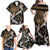 Hawaii and Japanese Together Family Matching Off Shoulder Maxi Dress and Hawaiian Shirt Cranes Birds with Kakau Pattern