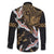 Hawaii and Japanese Together Family Matching Tank Maxi Dress and Hawaiian Shirt Cranes Birds with Kakau Pattern