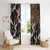 Hawaii and Japanese Together Window Curtain Cranes Birds with Kakau Pattern