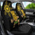 Hawaii and Philippines Together Car Seat Cover Warrior Tiki Mask and Filipino Sun Polynesian Style