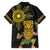 Hawaii and Philippines Together Family Matching Off Shoulder Short Dress and Hawaiian Shirt Warrior Tiki Mask and Filipino Sun Polynesian Style