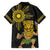 Hawaii and Philippines Together Family Matching Short Sleeve Bodycon Dress and Hawaiian Shirt Warrior Tiki Mask and Filipino Sun Polynesian Style