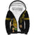 Hawaii and Philippines Together Sherpa Hoodie Warrior Tiki Mask and Filipino Sun Polynesian Style