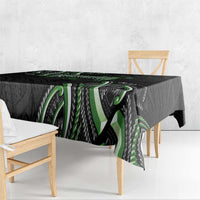 Traditional Art Hawaiian Kakau Tattoos Tablecloth Green Color LT03 - Polynesian Pride