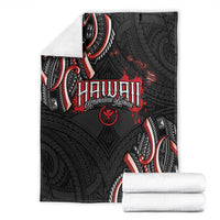 Traditional Art Hawaiian Kakau Tattoos Blanket Red Color - Polynesian Pride