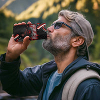 Traditional Art Hawaiian Kakau Tattoos 4 in 1 Can Cooler Tumbler Red Color - Polynesian Pride