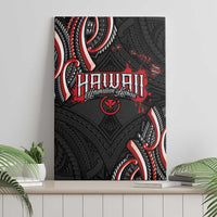 Traditional Art Hawaiian Kakau Tattoos Canvas Wall Art Red Color LT03 - Polynesian Pride