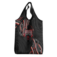 Traditional Art Hawaiian Kakau Tattoos Grocery Bag Red Color LT03 - Polynesian Pride