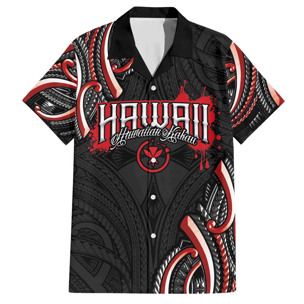 Traditional Art Hawaiian Kakau Tattoos Hawaiian Shirt Red Color - Polynesian Pride