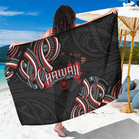 Traditional Art Hawaiian Kakau Tattoos Sarong Red Color - Polynesian Pride