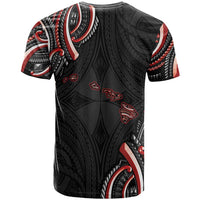 Traditional Art Hawaiian Kakau Tattoos T Shirt Red Color - Polynesian Pride
