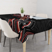 Traditional Art Hawaiian Kakau Tattoos Tablecloth Red Color LT03 - Polynesian Pride