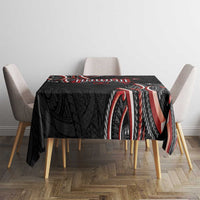 Traditional Art Hawaiian Kakau Tattoos Tablecloth Red Color LT03 - Polynesian Pride