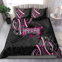 Traditional Art Hawaiian Kakau Tattoos Bedding Set Pink Color - Polynesian Pride