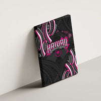 Traditional Art Hawaiian Kakau Tattoos Canvas Wall Art Pink Color LT03 - Polynesian Pride