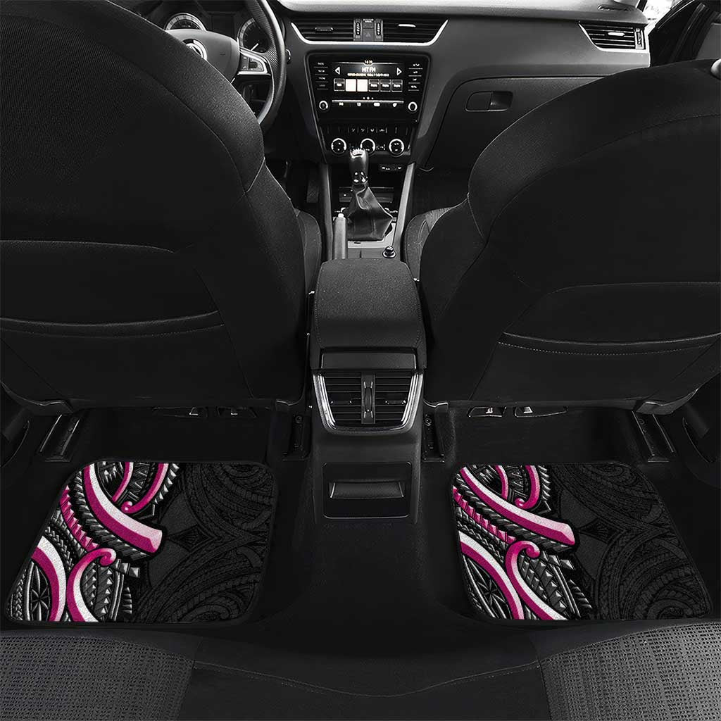 Traditional Art Hawaiian Kakau Tattoos Car Mats Pink Color - Polynesian Pride