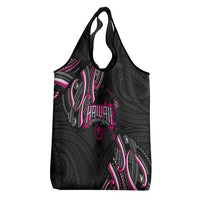 Traditional Art Hawaiian Kakau Tattoos Grocery Bag Pink Color LT03 - Polynesian Pride