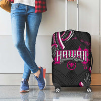 Traditional Art Hawaiian Kakau Tattoos Luggage Cover Pink Color - Polynesian Pride